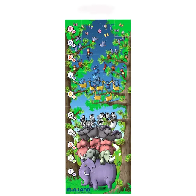 Puzzle de podea educativ cu numere miniland 40 piese - miniland - okeml36001