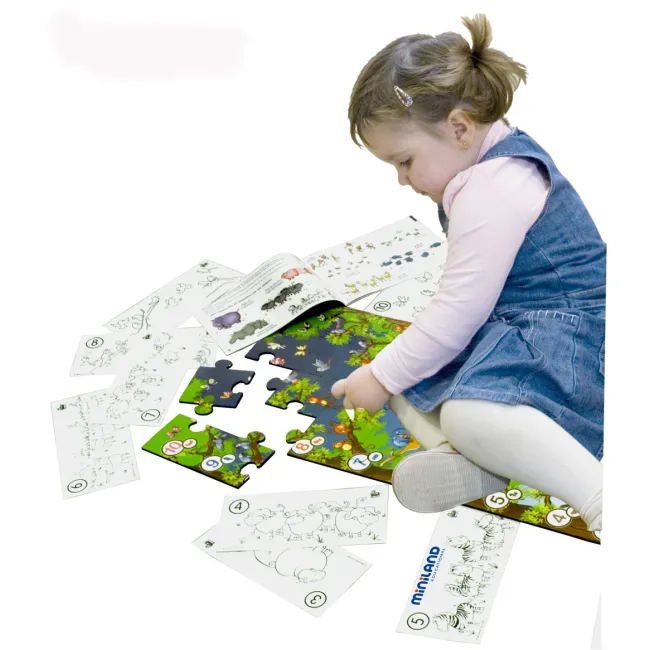 Puzzle de podea educativ cu numere miniland 40 piese - miniland - okeml36001