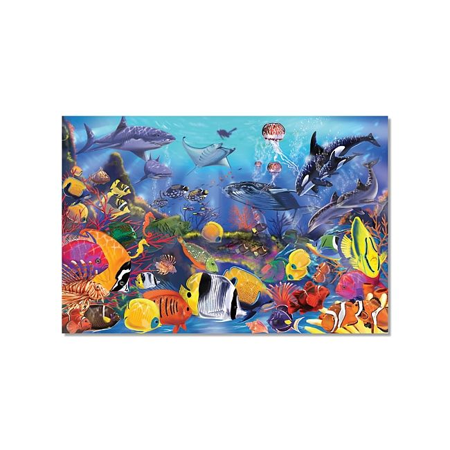 Puzzle de podea viata subacvatica melissa and doug - okemd0427