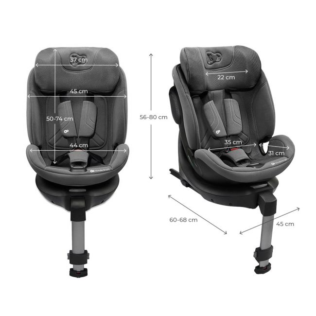 SCAUN AUTO KINDERKRAFT XRIDER 2 I-SIZE 40-150 CM GREY VIVKCXRID02GRY0000