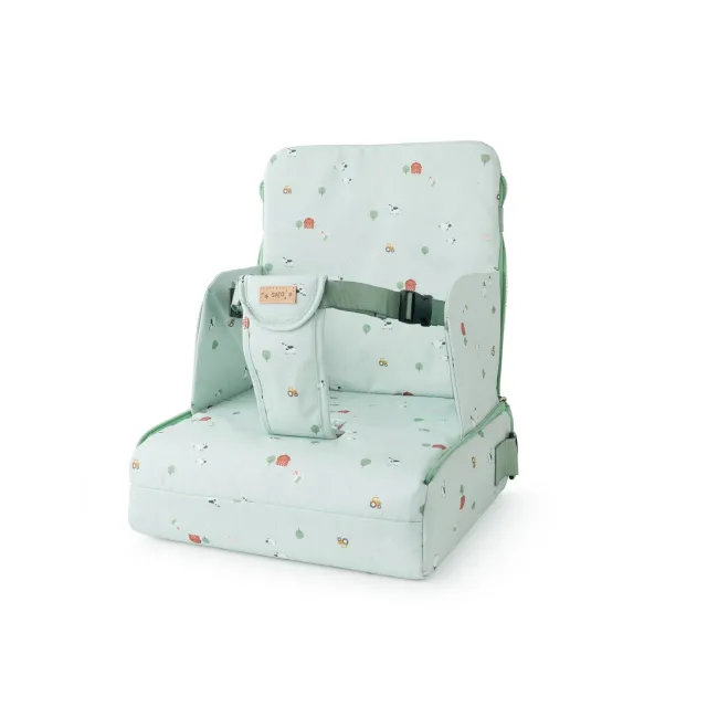 Scaun De Masa Portabil, 2in1, Design Multifunctional, Geanta De Mana, Centura De Siguranta, Funny Farm Pjb137901