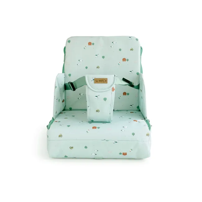 Scaun De Masa Portabil, 2in1, Design Multifunctional, Geanta De Mana, Centura De Siguranta, Funny Farm Pjb137901