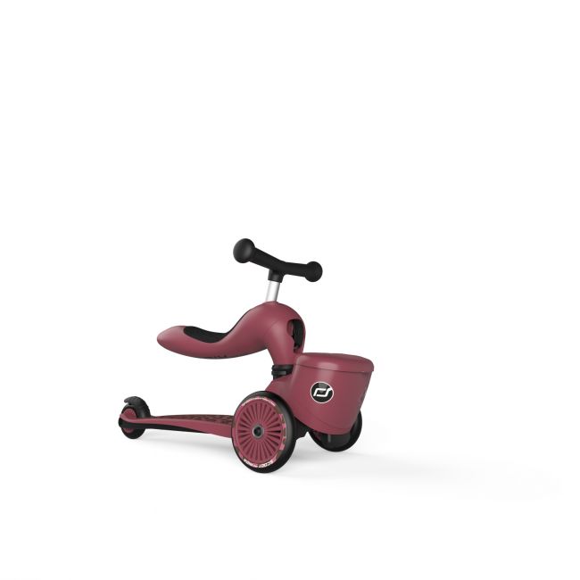 Trotineta Copii Cu Sezut, Suport Jucarie, Transformabila 2in1, Highwaykick 1 Lifestyle Wildcat, 1-5 Ani, Pana La 50 Kg, Scoot  Ride Pjb00075