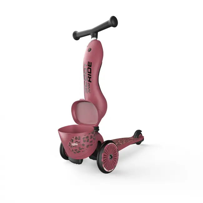 Trotineta Copii Cu Sezut, Suport Jucarie, Transformabila 2in1, Highwaykick 1 Lifestyle Wildcat, 1-5 Ani, Pana La 50 Kg, Scoot  Ride Pjb00075