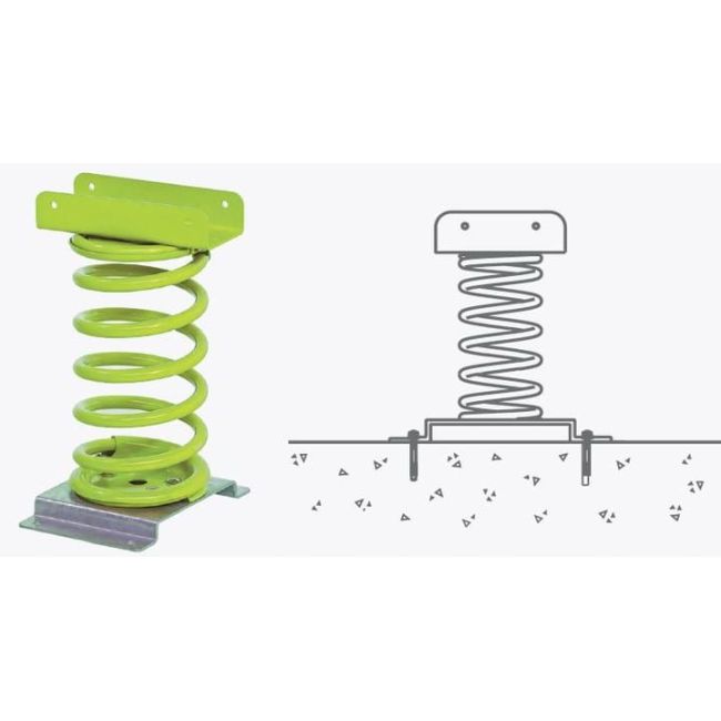 Balansoar pe arc pentru copii elefant, hdpe, cu prindere pe beton kbt - okekbt173.013.004.003