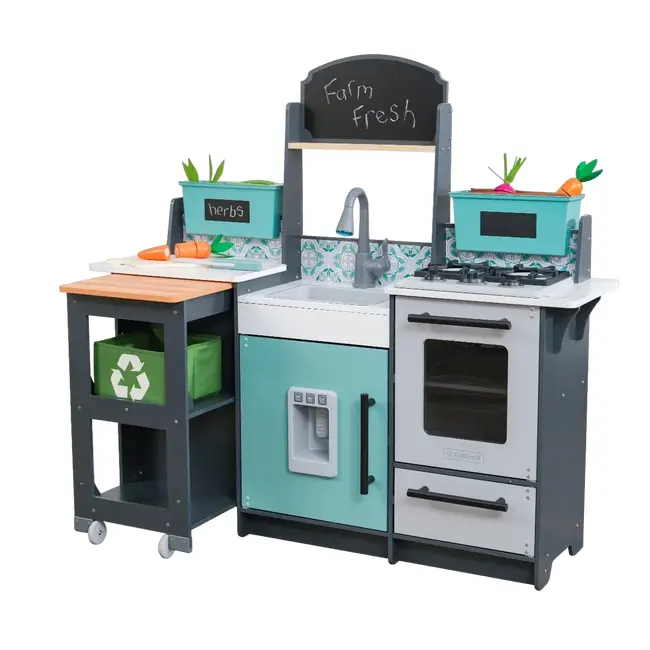 Bucatarie de joaca din lemn garden gourmet - okekk53442