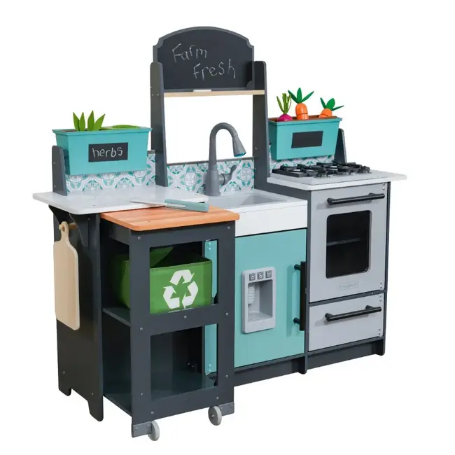 Bucatarie de joaca din lemn garden gourmet - okekk53442