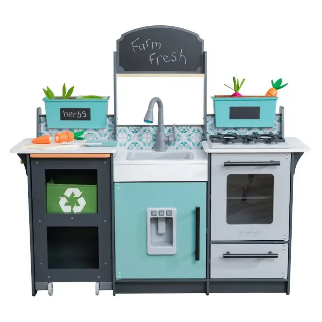 Bucatarie de joaca din lemn garden gourmet - okekk53442