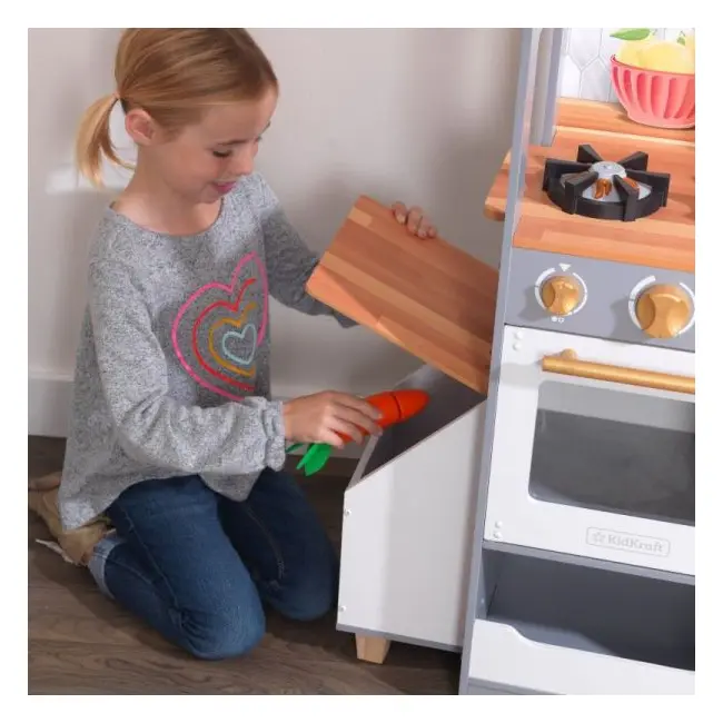 Bucatarie de joaca din lemn terrace garden - okekk10159