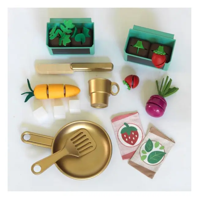 Bucatarie de joaca din lemn terrace garden - okekk10159