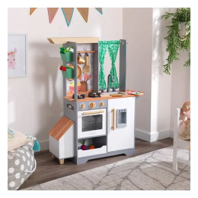 Bucatarie de joaca din lemn terrace garden - okekk10159