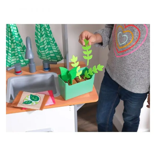 Bucatarie de joaca din lemn terrace garden - okekk10159