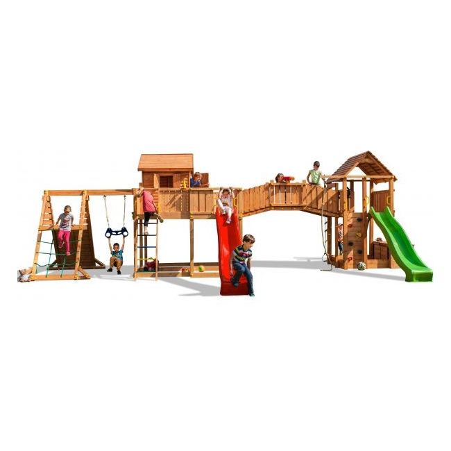 Complex de joaca din lemn fungoo maxi set spider land - okefu03528