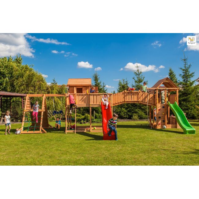 Complex de joaca din lemn fungoo maxi set spider land - okefu03528