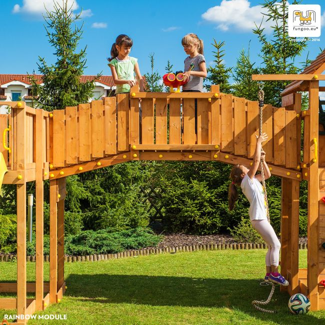 Complex de joaca din lemn fungoo maxi set spider land - okefu03528