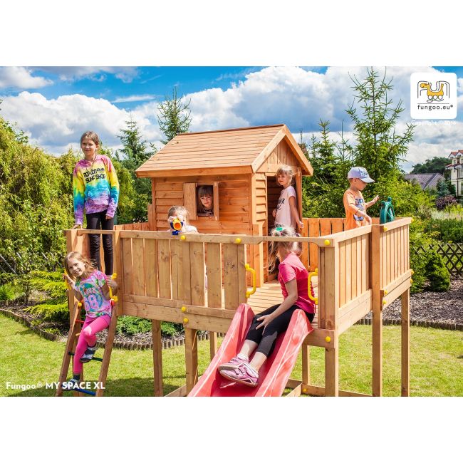Complex de joaca din lemn fungoo maxi set spider land - okefu03528
