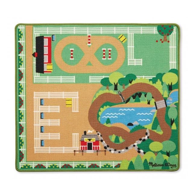 Covor de joaca ferma calutilor - melissa and doug - okemd9409
