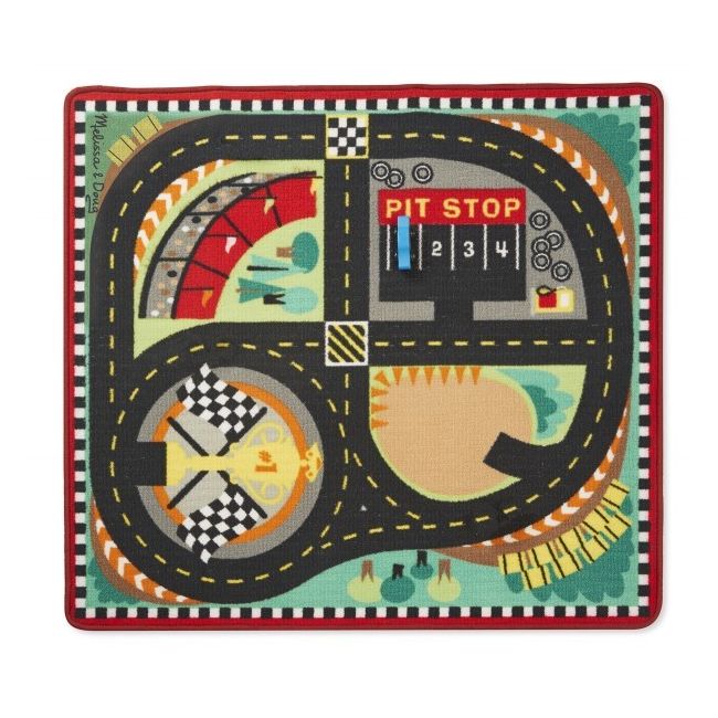 Covor de joaca intrecere cu masini - melissa and doug - okemd9401