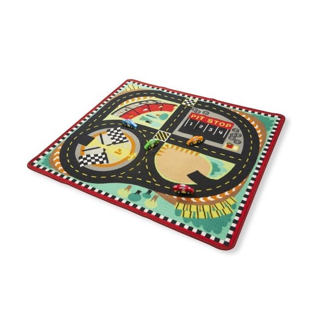 Covor de joaca intrecere cu masini - melissa and doug - okemd9401