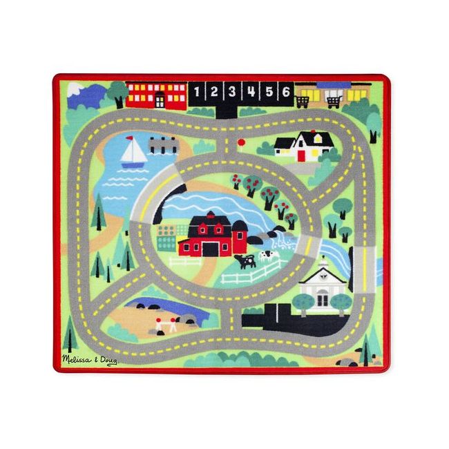 Covoras de joaca cu masinute circuitul - melissa & doug - okemd9400