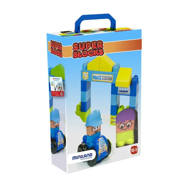 Joc constructii tematic statie politie - miniland - okeml32353