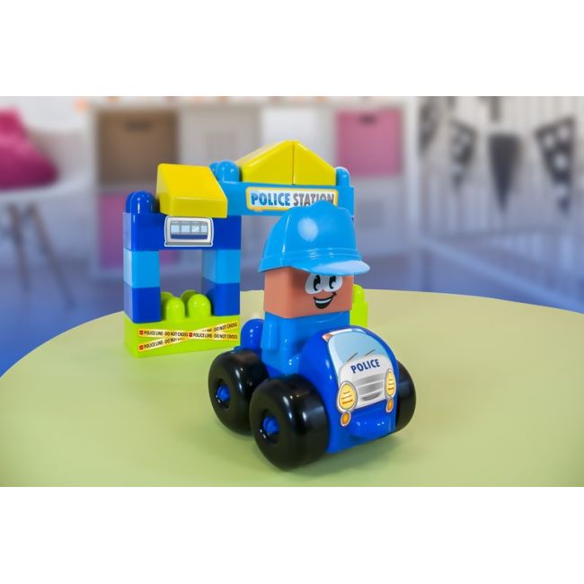 Joc constructii tematic statie politie - miniland - okeml32353
