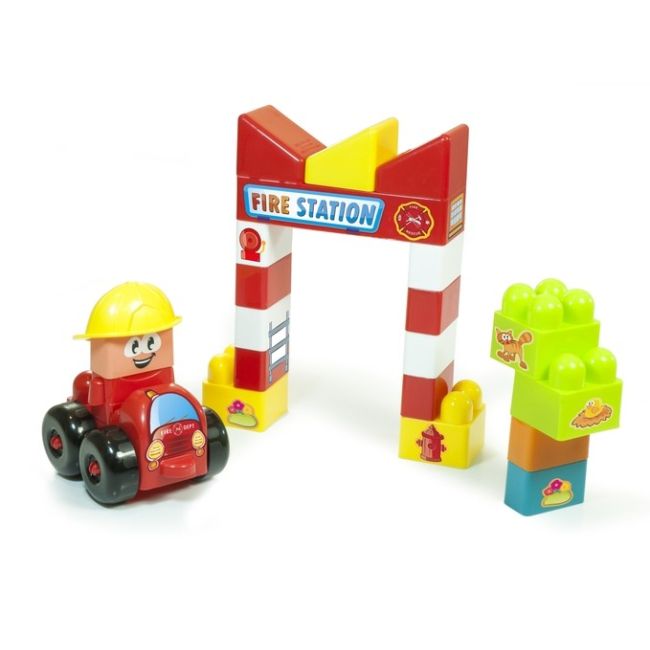 Joc constructii tematic statie pompieri - miniland - okeml32352