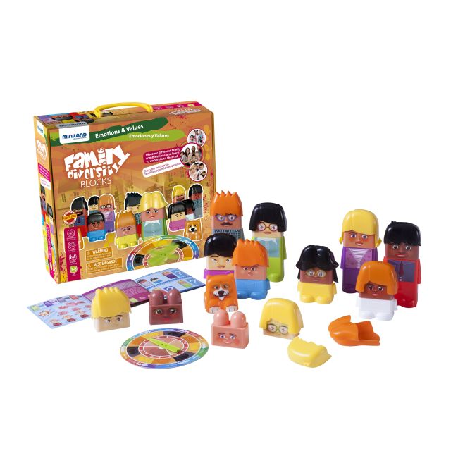 Joc de construit family diversity - miniland - okeml32360