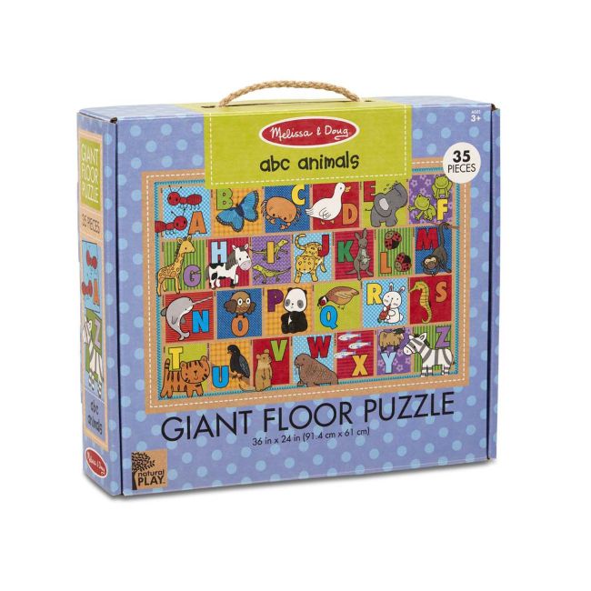 Primul meu puzzle de podea eco alfabetul animalelor - melissa and doug - okemd31373