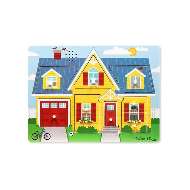 Puzzle cu sunete casa mea  melissa and doug - okemd0734