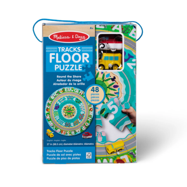 Puzzle de podea circular pentru invatarea numerelor si literelor (limba engleza) tarmul marii - okemd31008