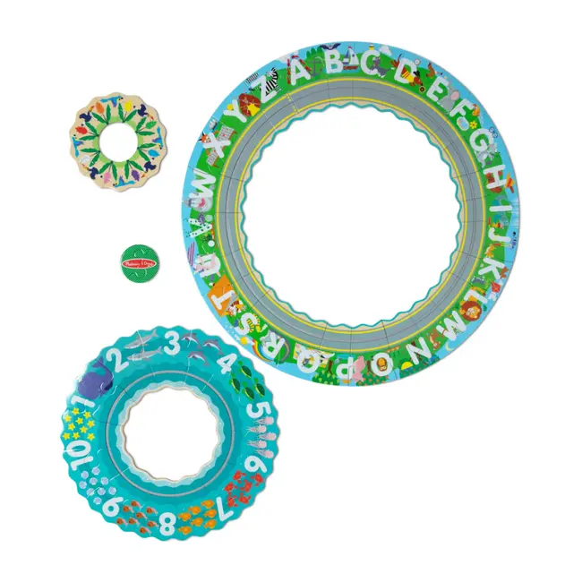 Puzzle de podea circular pentru invatarea numerelor si literelor (limba engleza) tarmul marii - okemd31008