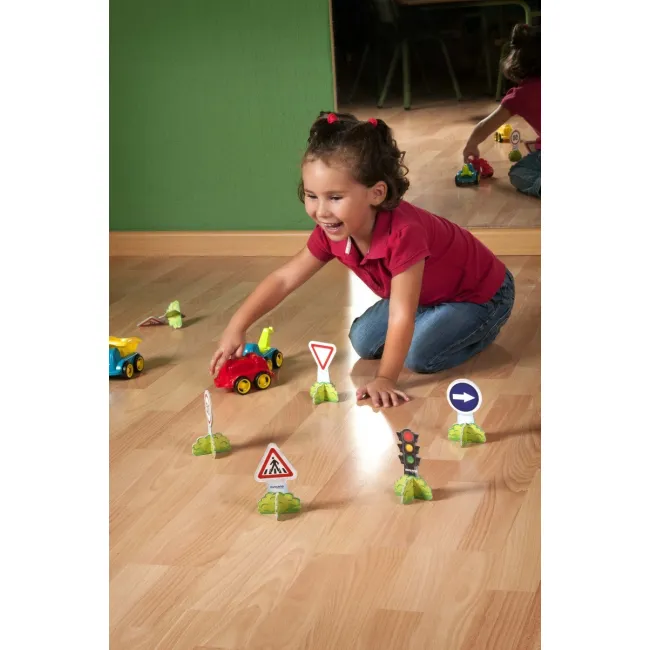 Set 12 semne de circulatie mini - miniland - okeml27461