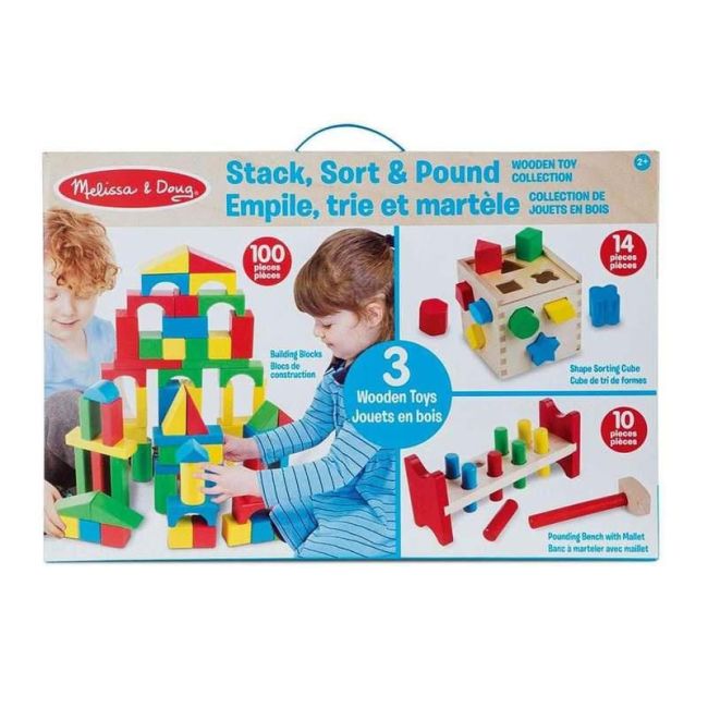 Set 3 jucarii clasice din lemn - okemd93685