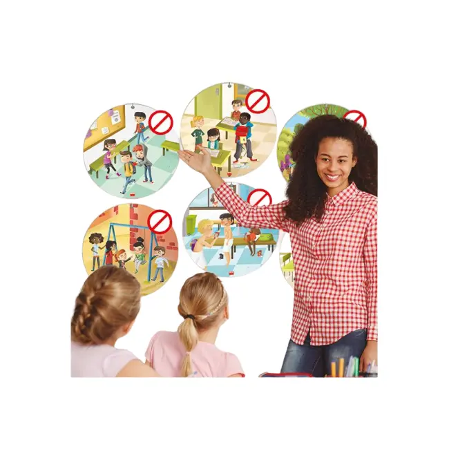 Set 6 postere educative anti-bullying pentru gradinita si scoala - okeakr20841