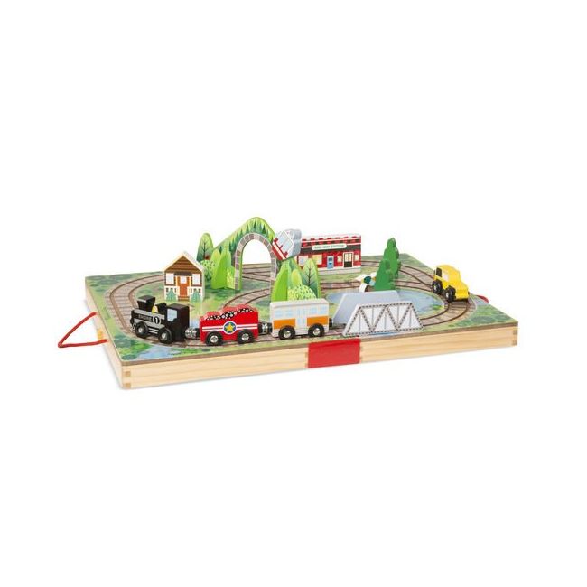 Set de joaca portabil trenuletul - melissa & doug - okemd40140