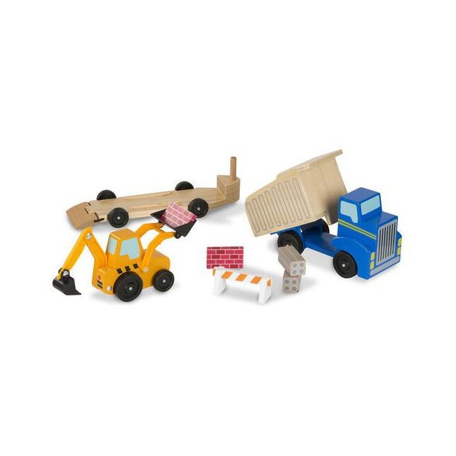 Set de joaca utilaje de constructii din lemn - okemd2757