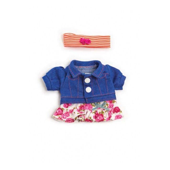 Set imbracaminte jacheta blugi si fustita pentru papusi 21 cm - okeml31680
