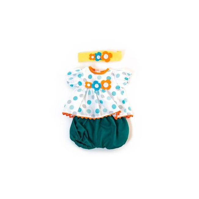 Set imbracaminte vreme calda pentru papusa fetita 38 cm dots - okeml31562