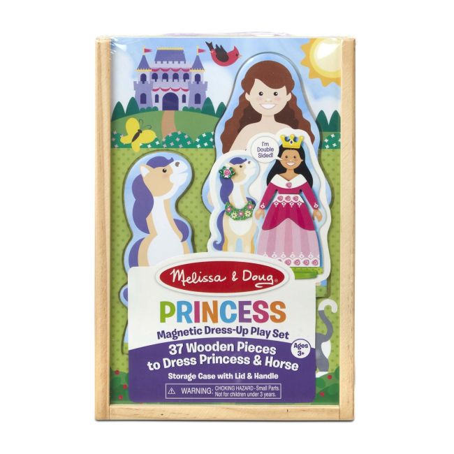 Set magnetic de imbracat printesa si calutul - melissa & doug - okemd30321