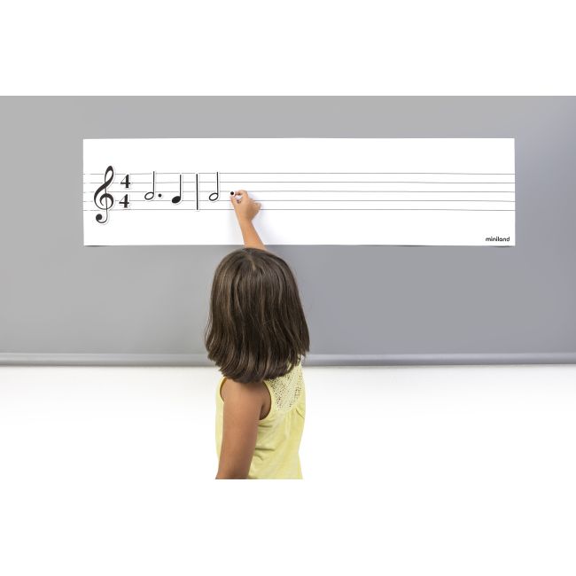 Set portativ cu 85 note muzicale magnetice - okeml94120