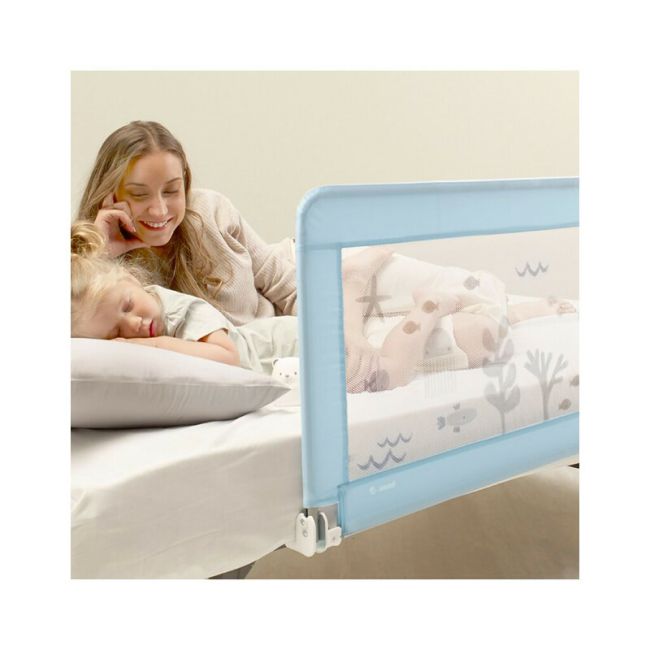 Aparatoare pat, Jane, 130 x 55 cm, Cu saculet de depozitare, Cu design, Conform standardelor europene BS 7972:2001+A1:2009, Lazuli Blue BYN8420421079829