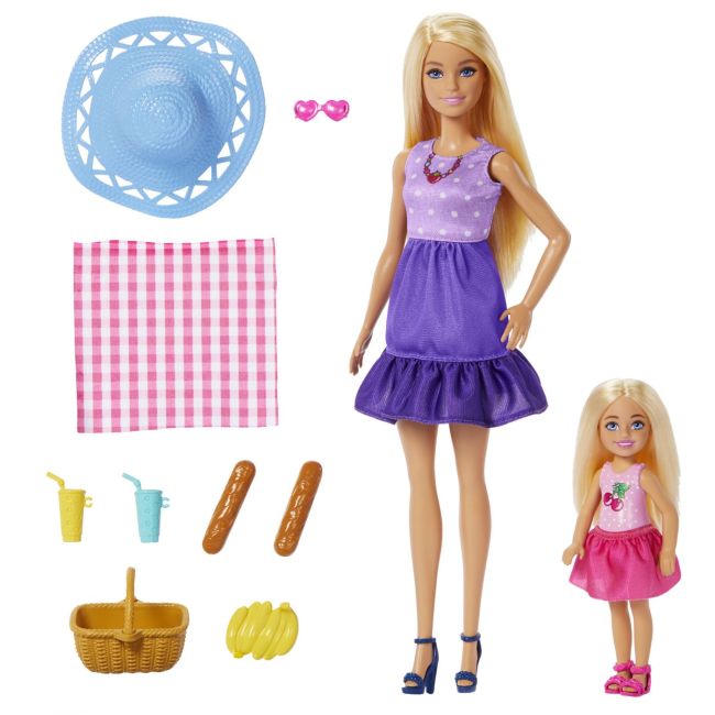 BARBIE FAMILY AND FRIENDS SET PAPUSA BARBIE SI PAPUSA CHELSEA VIVMTJBF43