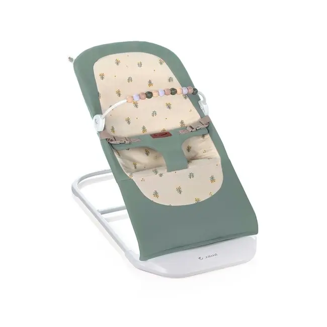 Balansoar, Jane, Ballu, Pliabil, Cu bara de jucarii si spatar reglabil in 3 pozitii, Conform cu standardul european de siguranta EN 12790:2023, Botanic BYN8420421089606