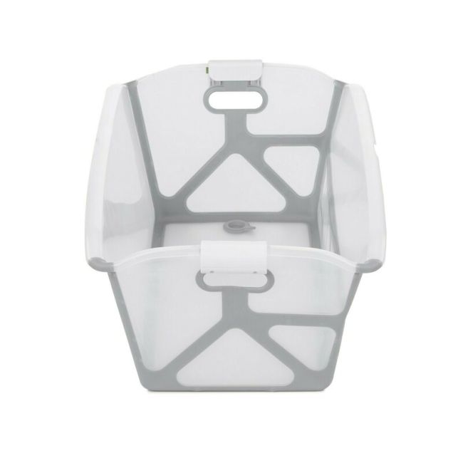 Cadita de baie cu pliere ultra-compacta, Jane, Oasis, Cu doua manere, 68 x 42 x 26 cm, Conform cu standardul european de siguranta EN 17072:2018, Botanic BYN8420421093689