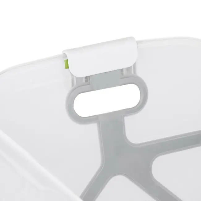 Cadita de baie cu pliere ultra-compacta, Jane, Oasis, Cu doua manere, 68 x 42 x 26 cm, Conform cu standardul european de siguranta EN 17072:2018, Pale BYN8420421093672