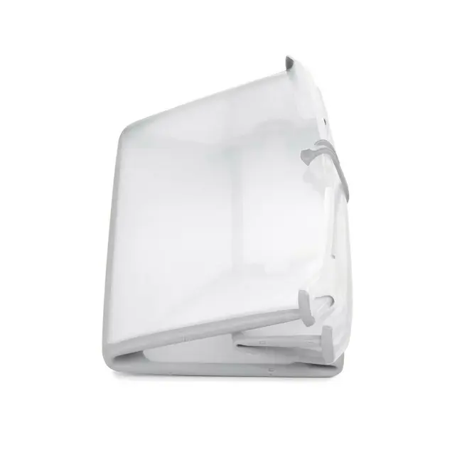 Cadita de baie cu pliere ultra-compacta, Jane, Oasis, Cu doua manere, 68 x 42 x 26 cm, Conform cu standardul european de siguranta EN 17072:2018, Pale BYN8420421093672