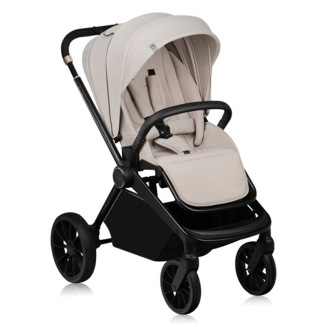 Carucior 2 in 1, Lionelo, Mika Plus, Cadru din aluminiu, Cu landou intarit si salteluta moale, Reversibil, Cu sistem de ventilatie 3D, Cu accesorii, Pana la 22 kg, Conform cu EN1888-1 EN1888-2, EN1466, Bej BYNLO-MIKA_PLUS_2IN1_BEIGE_SAND