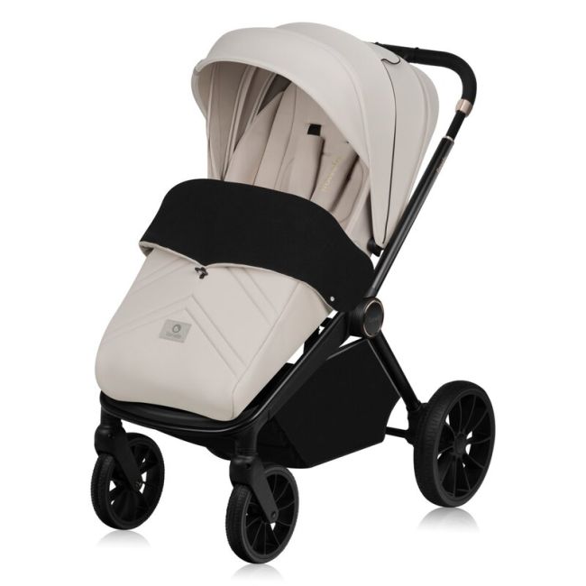 Carucior 2 in 1, Lionelo, Mika Plus, Cadru din aluminiu, Cu landou intarit si salteluta moale, Reversibil, Cu sistem de ventilatie 3D, Cu accesorii, Pana la 22 kg, Conform cu EN1888-1 EN1888-2, EN1466, Bej BYNLO-MIKA_PLUS_2IN1_BEIGE_SAND