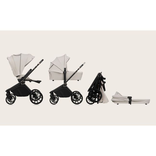 Carucior 2 in 1, Lionelo, Mika Plus, Cadru din aluminiu, Cu landou intarit si salteluta moale, Reversibil, Cu sistem de ventilatie 3D, Cu accesorii, Pana la 22 kg, Conform cu EN1888-1 EN1888-2, EN1466, Bej BYNLO-MIKA_PLUS_2IN1_BEIGE_SAND